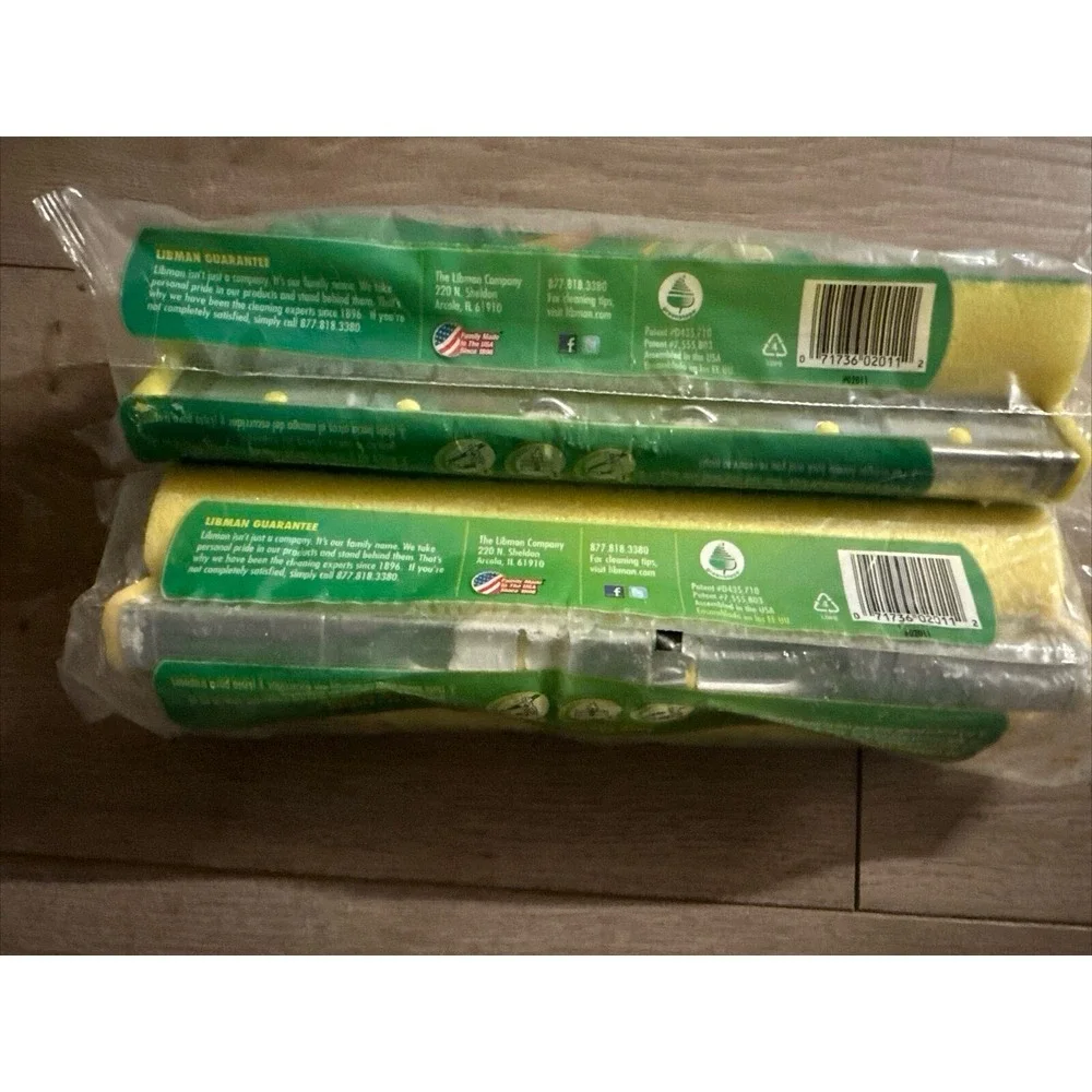 2 Genuine‎ Libman NITTY GRITTY ROLLER MOP REFILL #02011